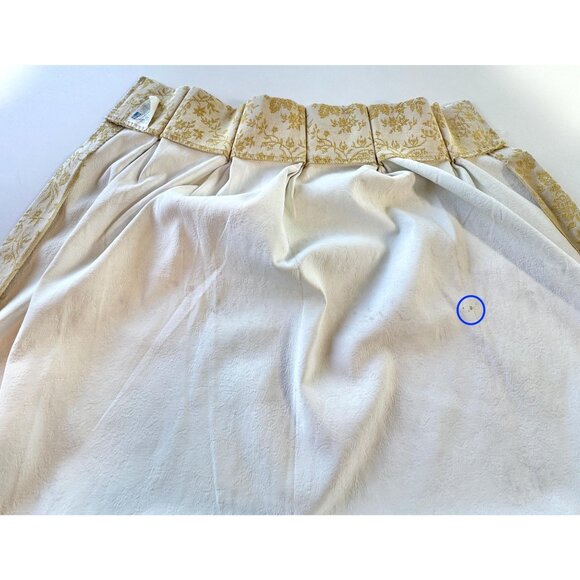 Vintage 1960s curtain, gold brocade, MCM blackout bedroom drape, Grants Fashions - Picture 7 of 10